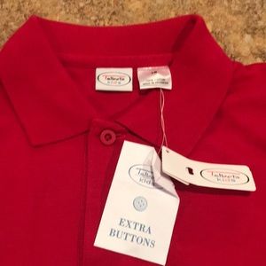 NWT long sleeve RED boys size 18 polo shirt
